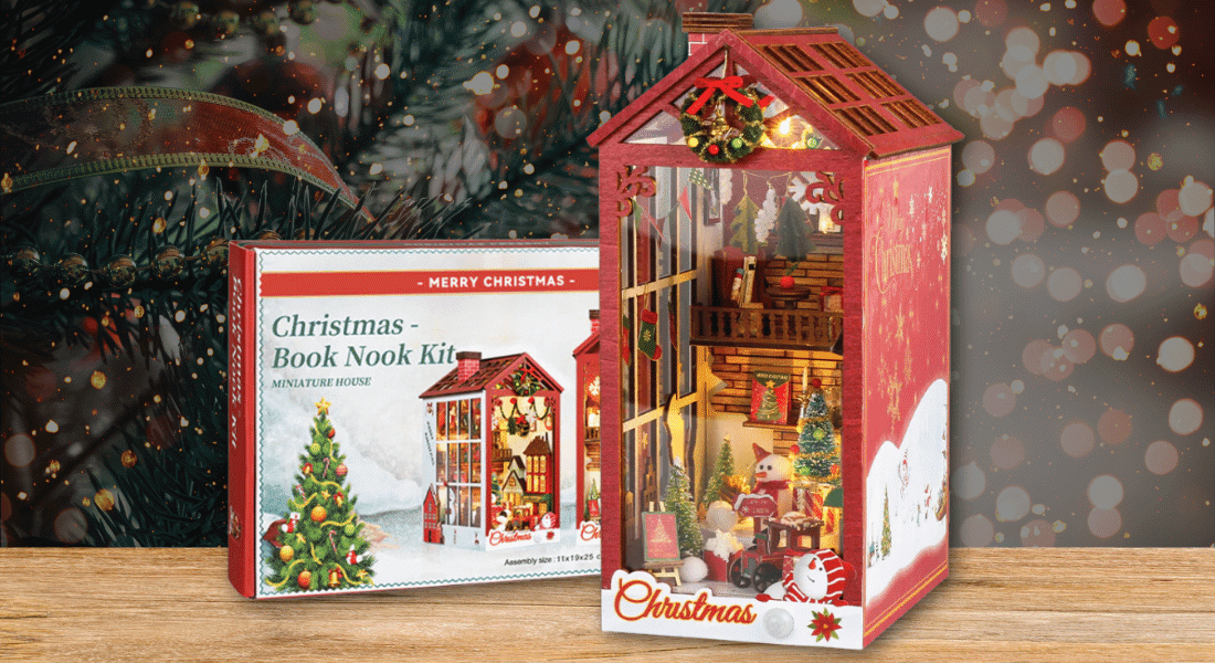Cutebee Christmas Miniatures World Book Nook