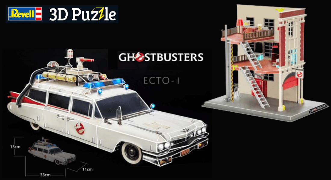 Revell 3D Puzzle Ecto-1 & Ghostbusters Firestation aangekondigd