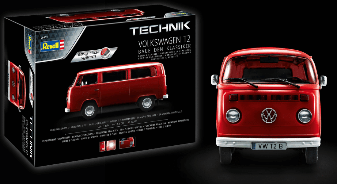 Revell Technik Volkswagen T2 met easy-click – geen gedoe, maar lekker bouwen
