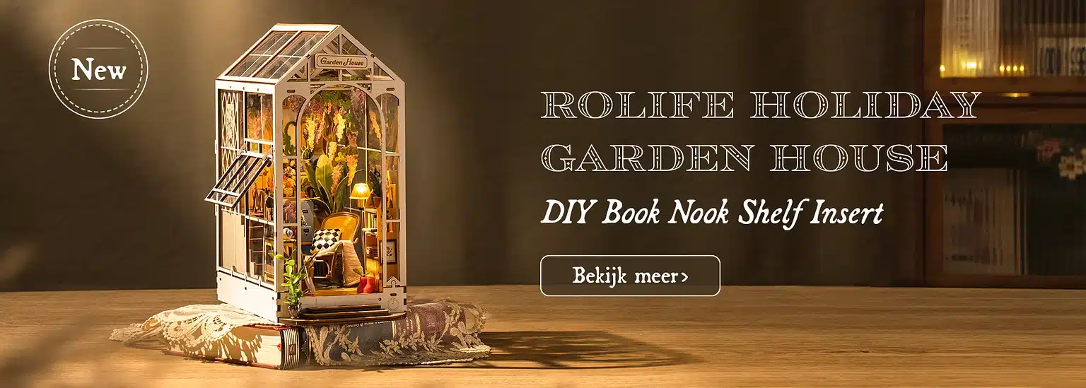 robotime miniatuurhuisjes en book nooks