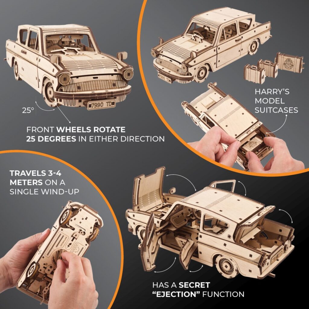 ugears harry potter flying ford anglia (11)
