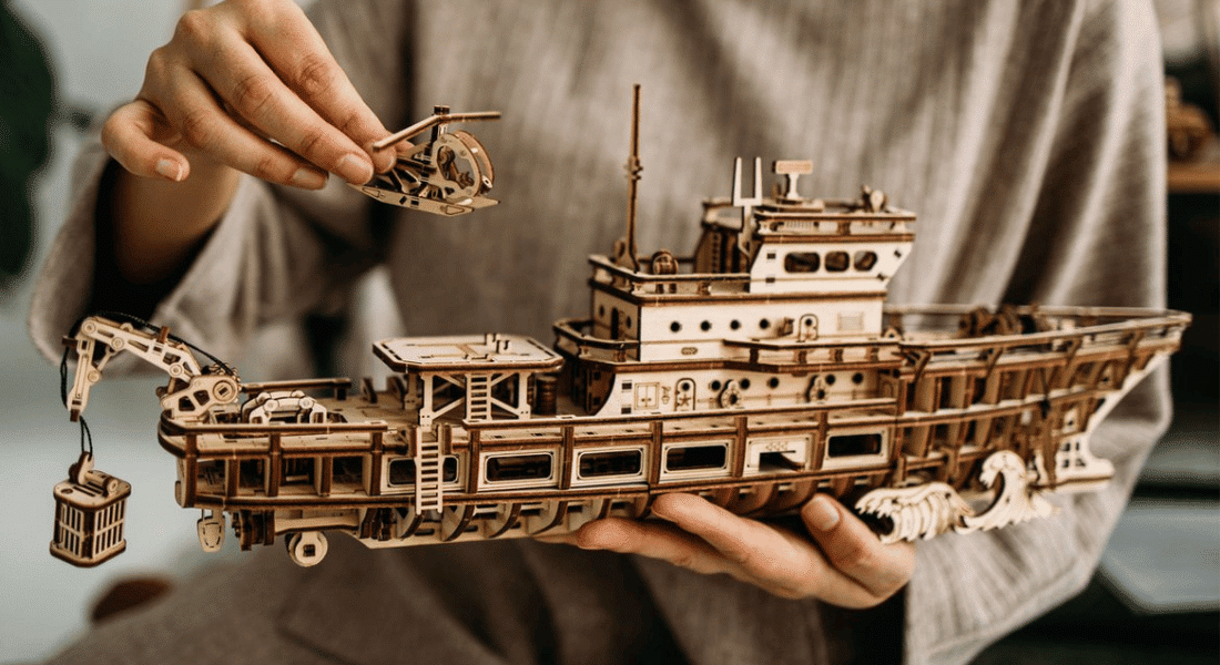 Herbouw de Calypso met de Wood Trick Ocean Explorer Yacht