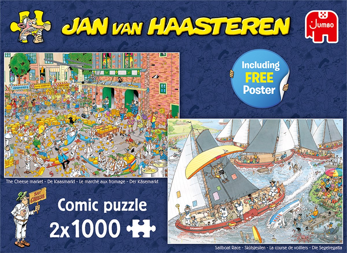 jan van haasteren de kaasmarkt & skûtsjesilen