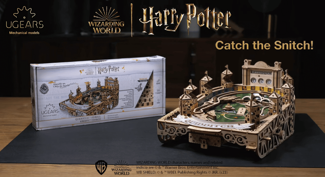 Ugears Harry Potter Quidditch Pinball – beleef Quidditch op een nieuwe wijze