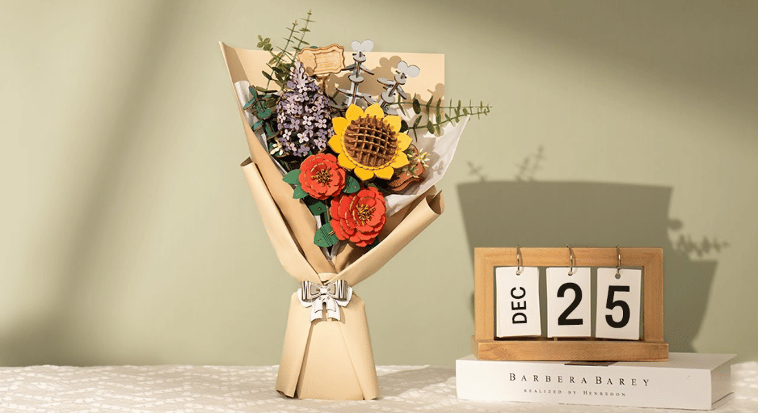 Robotime Flower Bouquet – bloemen bouwpakket voor volwassenen
