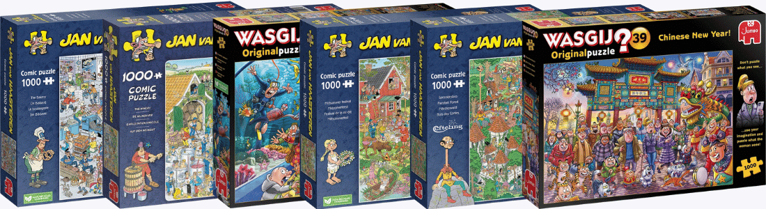 1+1 gratis op jan van haasteren en wasgij