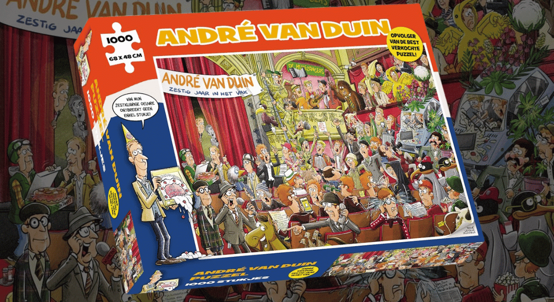 Vier met de Andre van Duin – Zestig jaar in het vak puzzel het oeuvre van de komiek