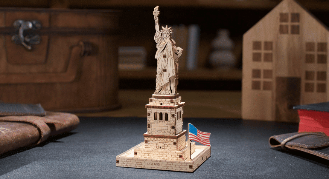 Ugears Statue of Liberty – vier de Amerikaanse onafhankelijkheid