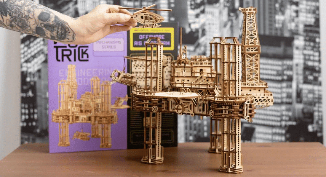 Wood Trick Offshore Rig Platform