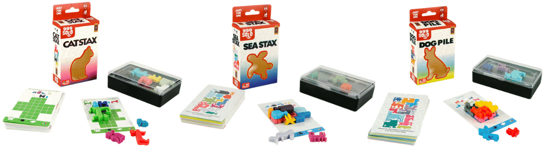 999 games solo cat stax 999 games solo sea stax 999 games solo dog pile