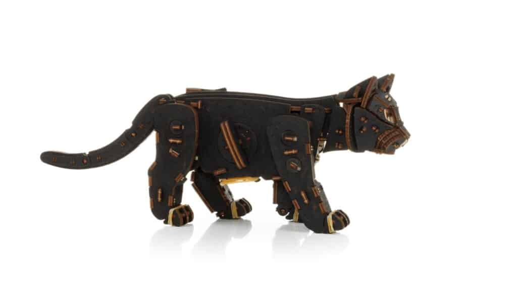 eco wood art black kitten (5)