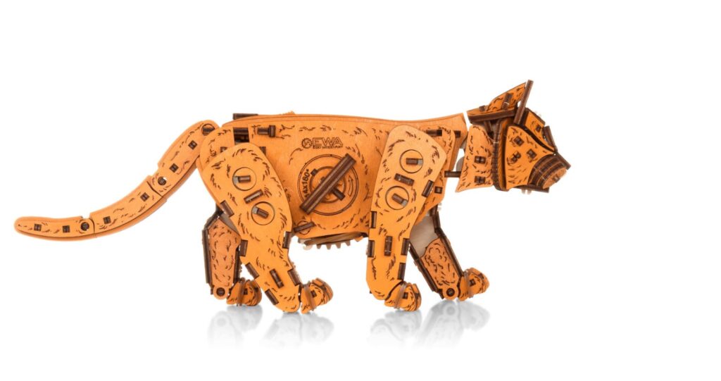 eco wood art ginger kitten (5)