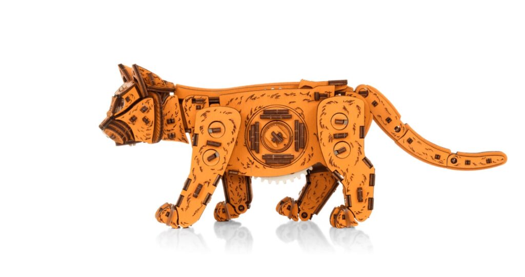 eco wood art ginger kitten (7)
