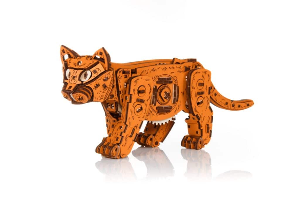 eco wood art ginger kitten (9)