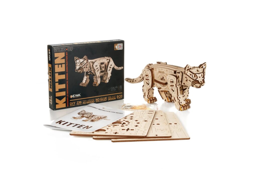 eco wood art kitten (7)
