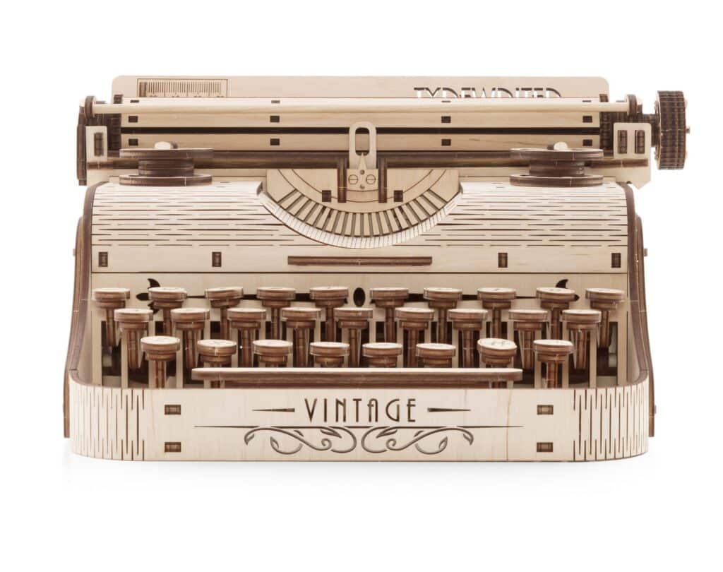 eco wood art typewriter (4)