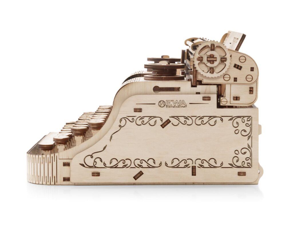 eco wood art typewriter (5)