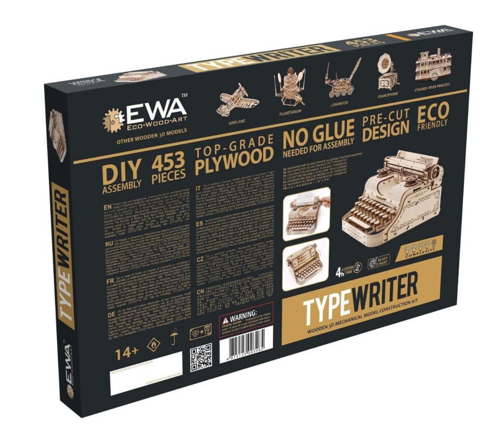 eco wood art typewriter (6)