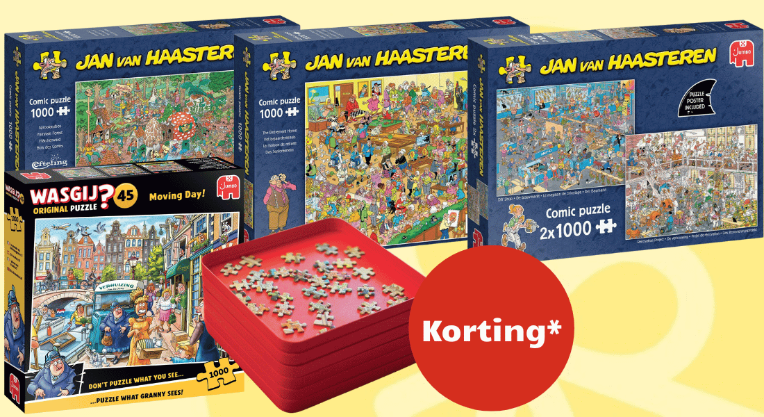 Korting op Jan van Haasteren en Wasgij puzzels