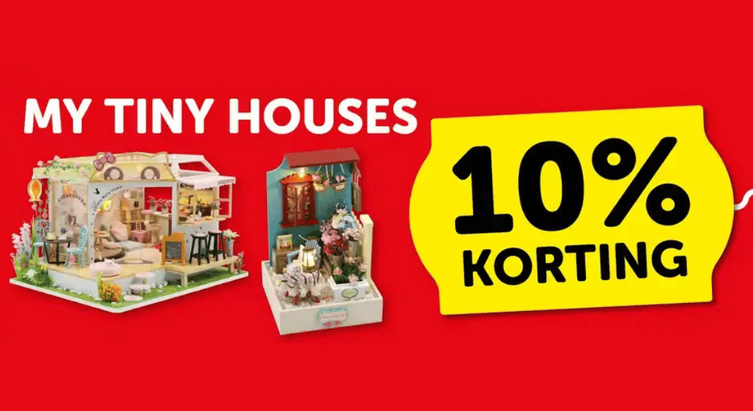 10% korting op My Tiny Houses bij Boekenvoordeel