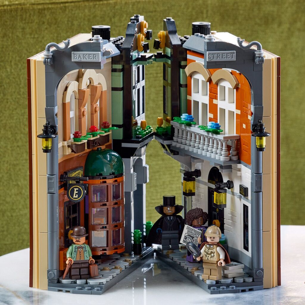 lego icons 10351 sherlock holmes book nook bouwset voor volwassenen (2)