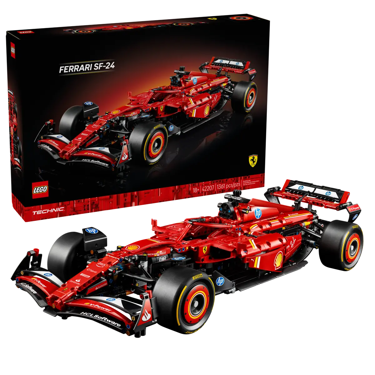 lego technic 42207 ferrari sf 24 f1 car (1)