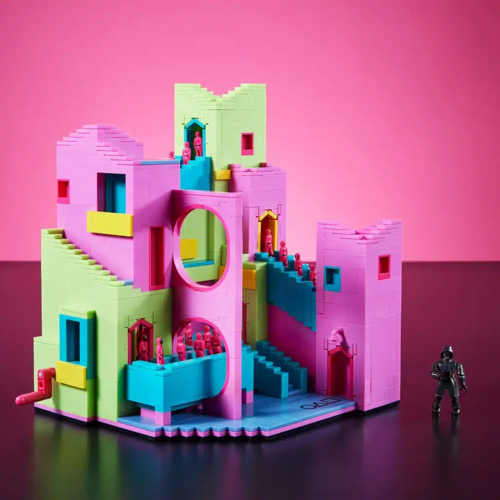 mega squid game staircase collector building set (4)