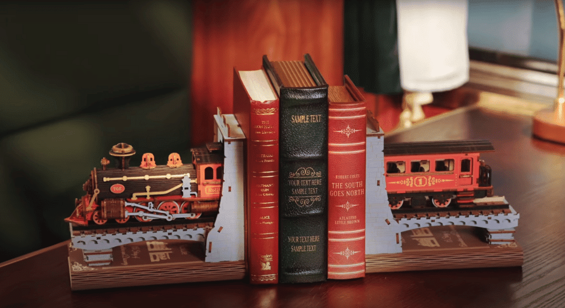 Rolife Century Train – blaas al bouwend stoom af met deze sfeervolle boekensteun