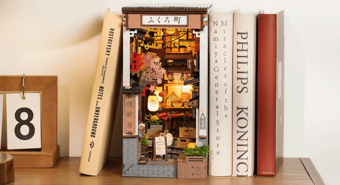 Dwaal door de straten van Japan met de nieuwe Rolife Sakura Wine Alley book nook