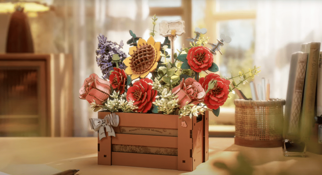 Rowood Wooden Bloom Box – houten bloemen als ideale Moederdagcadeau